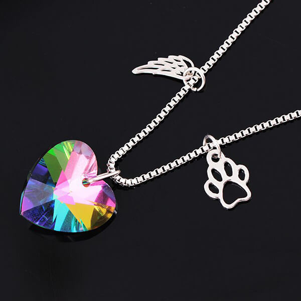 Collana Memoriale Cuore Arcobaleno