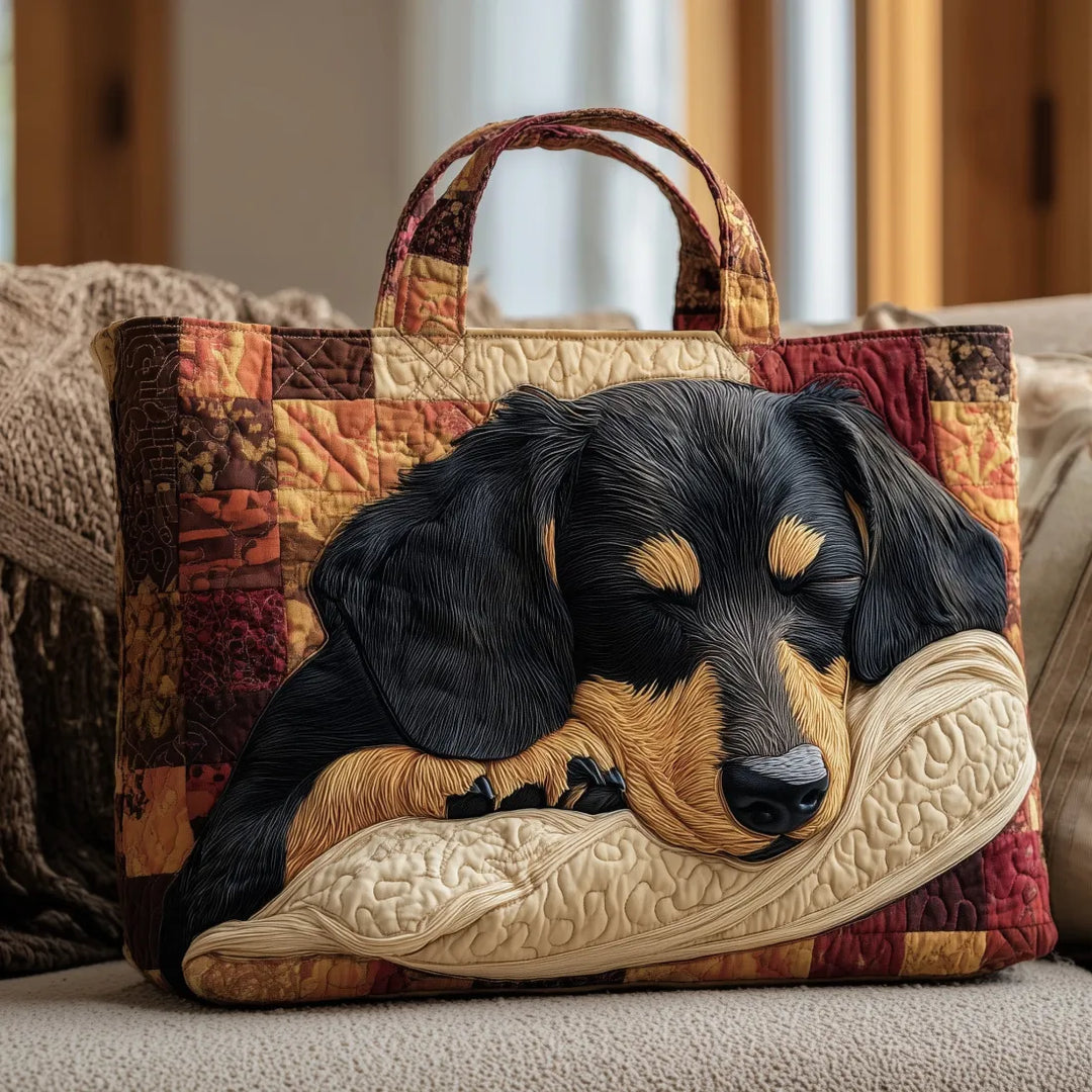 Hillevi – Borsa imbottita con motivo di cane