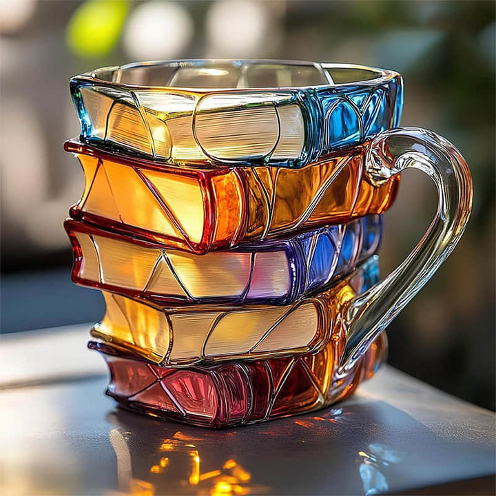 Tazza Fatto a Mano 3D della Felicità nella Lettura – Originale