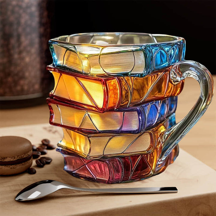 Tazza 3D della Felicità Unica e Fatta a Mano per Appassionati di Lettura