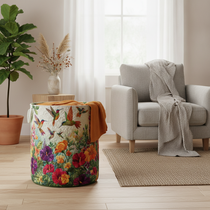 Cesto per la Biancheria Flutter e Bloom