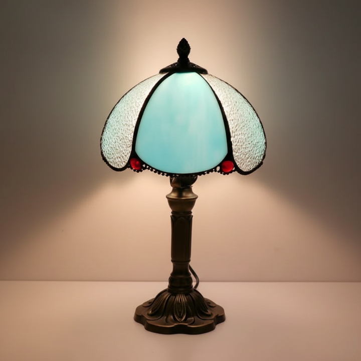 AZURIA | LAMPADA IN VETRO TIFFANY BLU DI LUSSO