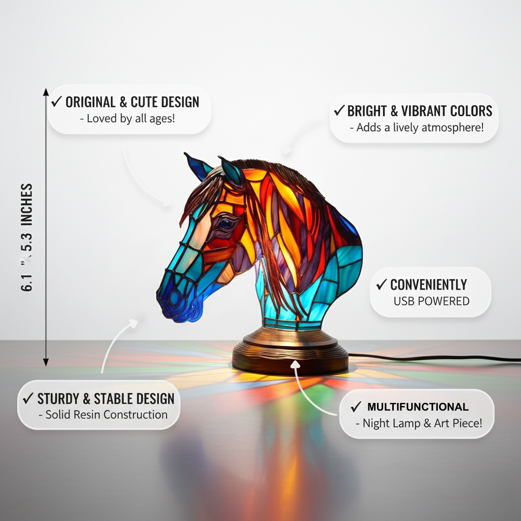 Spirit – Lampada Incantevole a Forma di Cavallo