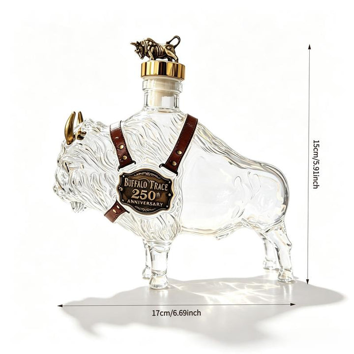 Bottiglia di Whisky in Vetro Borosilicato Soffiato a Mano 350ML