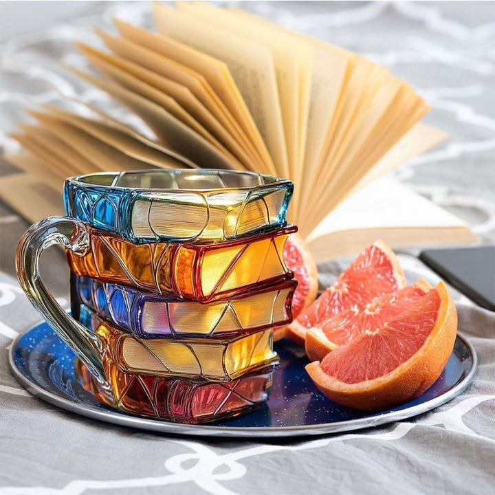 Tazza 3D della Felicità Unica e Fatta a Mano per Appassionati di Lettura
