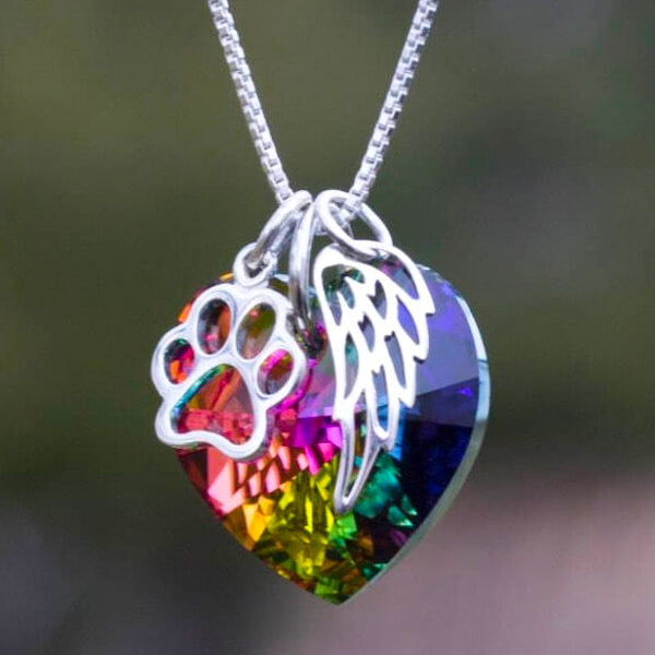 Collana Memoriale Cuore Arcobaleno