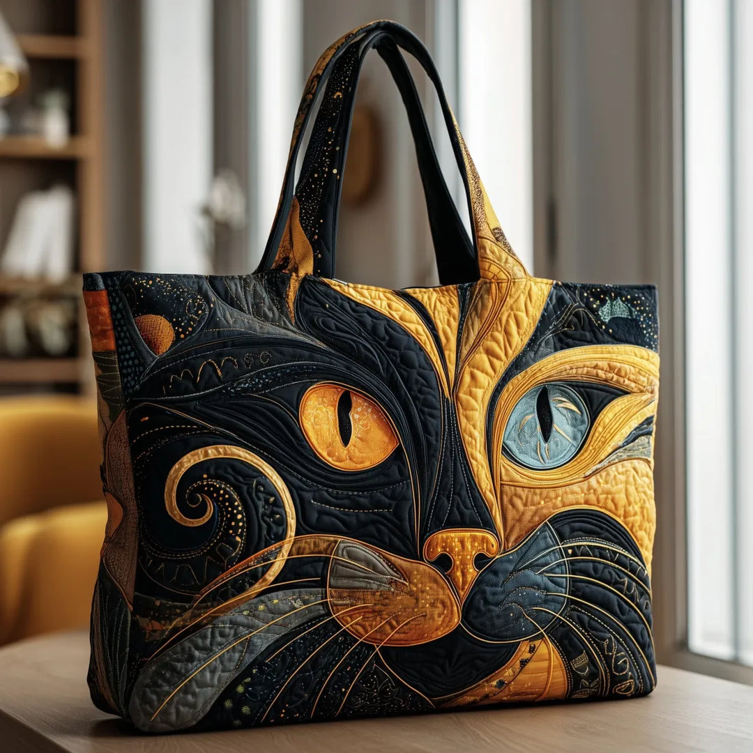 Stina – Borsa imbottita con motivo di gatto
