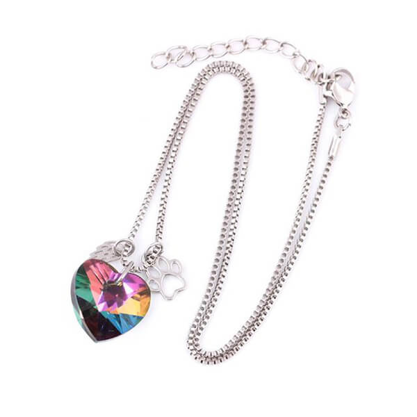 Collana Memoriale Cuore Arcobaleno