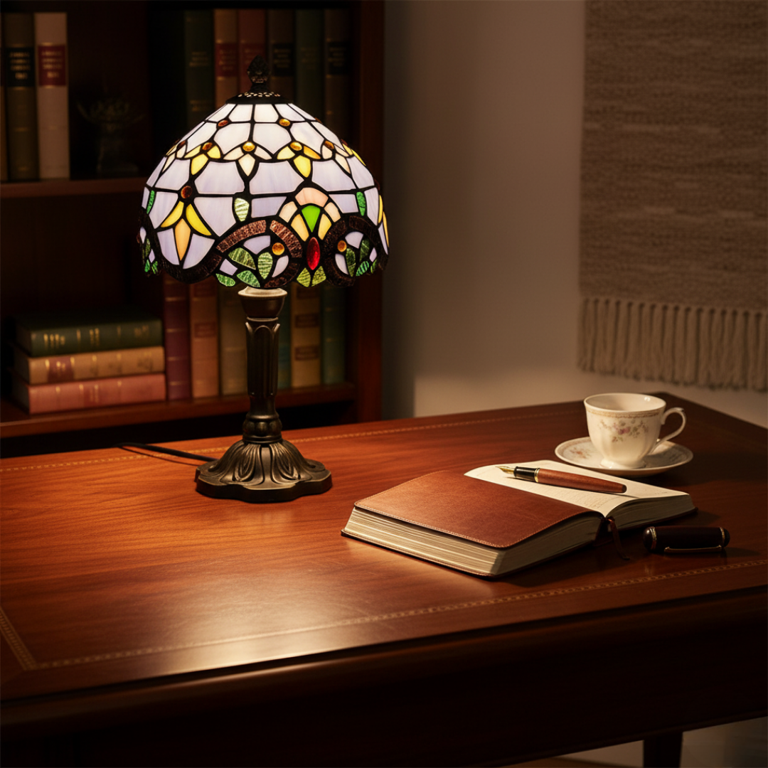 CHROMIA | LAMPADA DA TAVOLO TIFFANY CLASSICA COLORATA