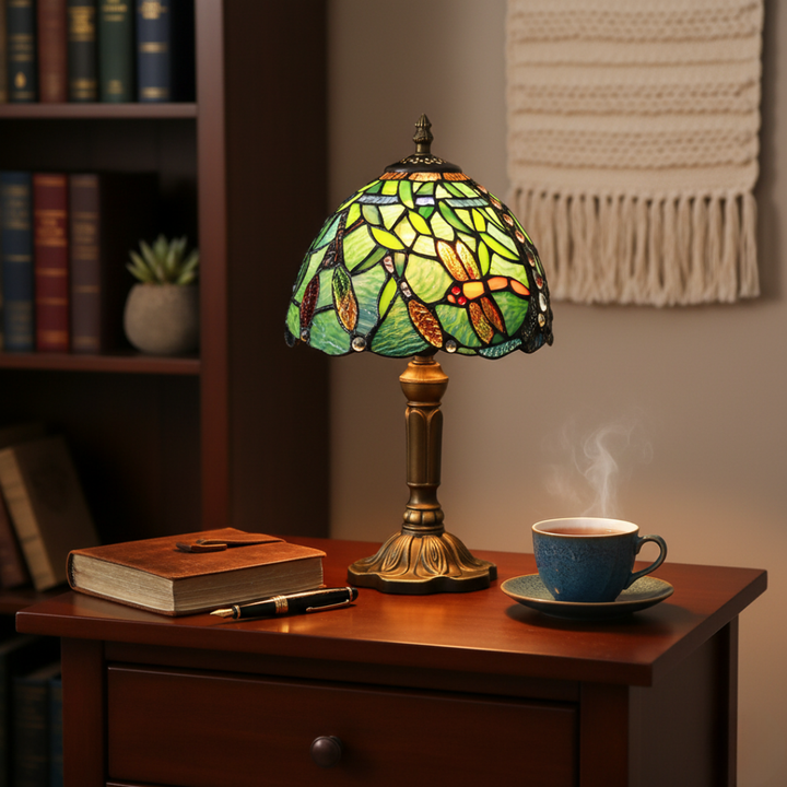 TIFFELLE | LAMPADA A LIBELLULA ELEGANTE TIFFANY