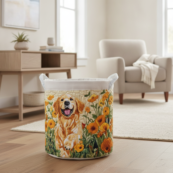 Cestino per la Lavanderia Happy Golden Pup