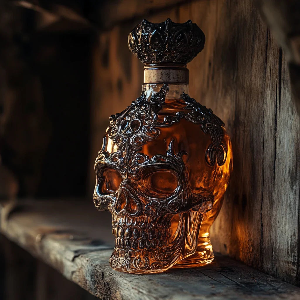 Bottiglia di Whisky a Forma di Teschio
