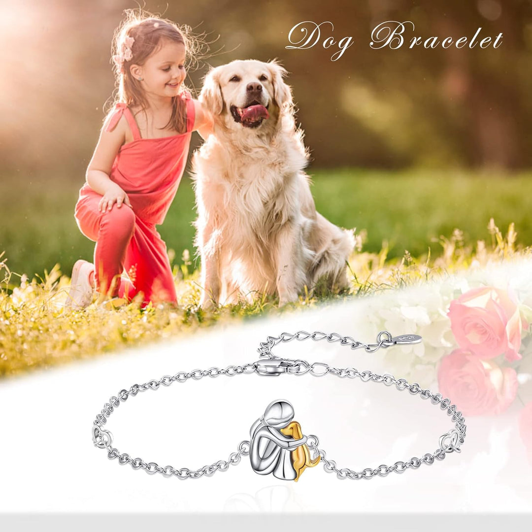 Braccialetto di Amicizia a Tema Cani Regolabile