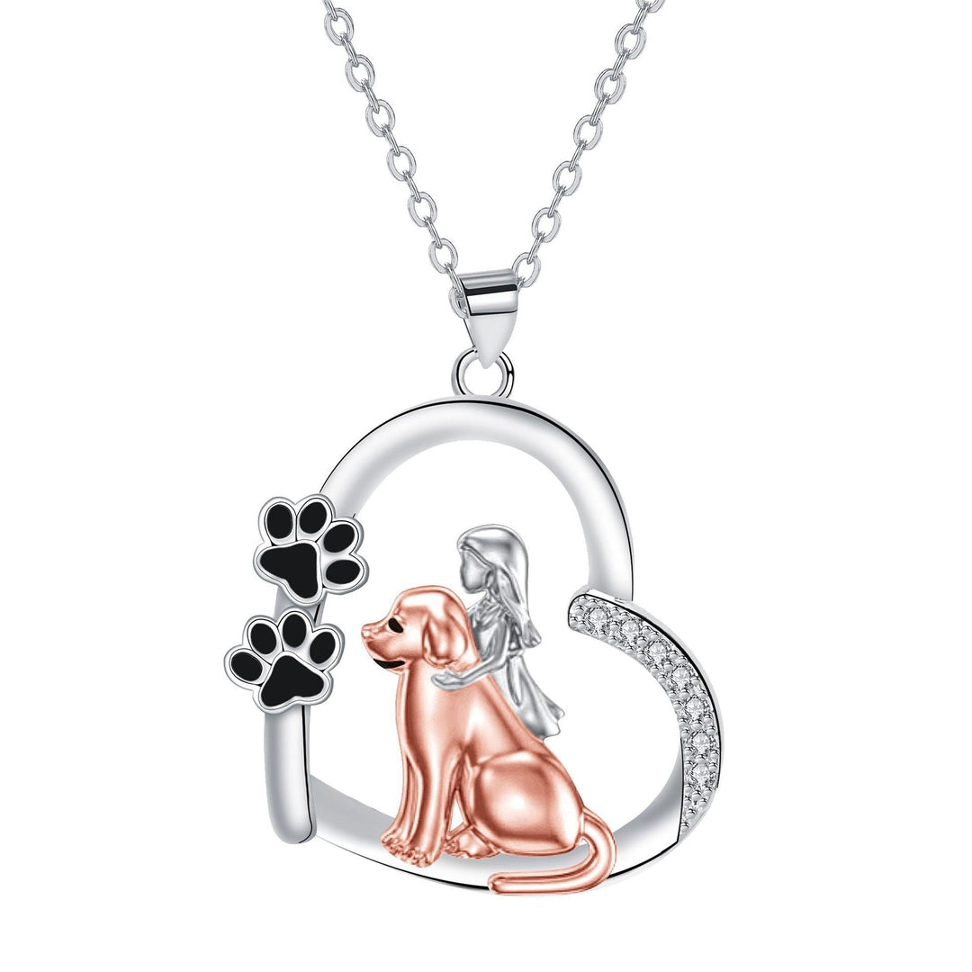 Collana a forma di cuore Compagno Fedele – Cane e Proprietario