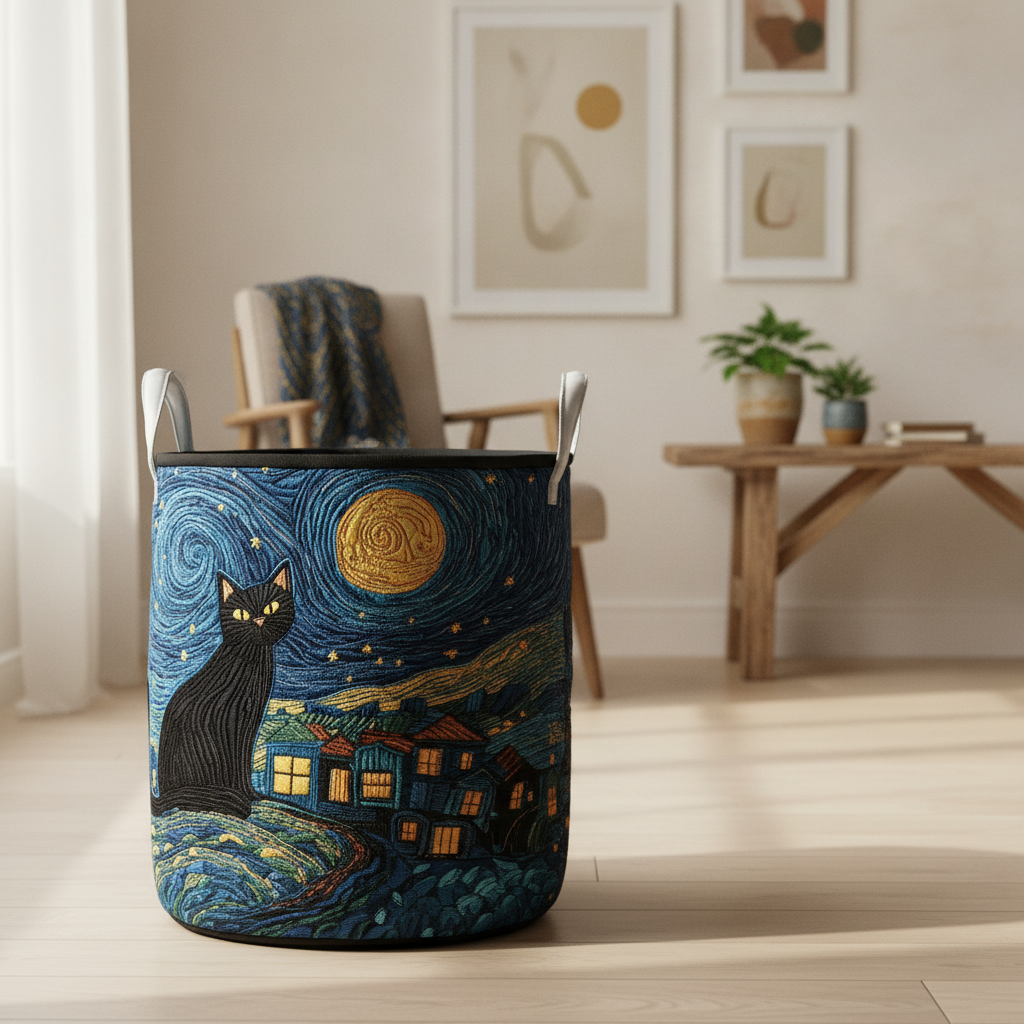 Cesto della Biancheria Starry Paws