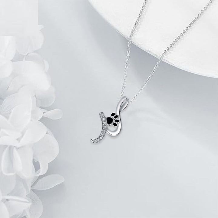Collana con Ciondolo a Zampa 'Amico Fedele'