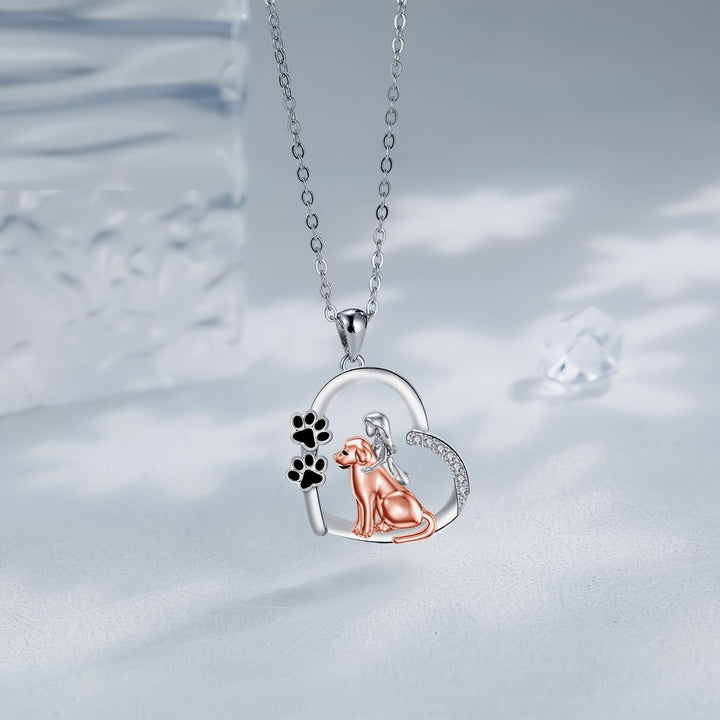 Collana a forma di cuore Compagno Fedele – Cane e Proprietario