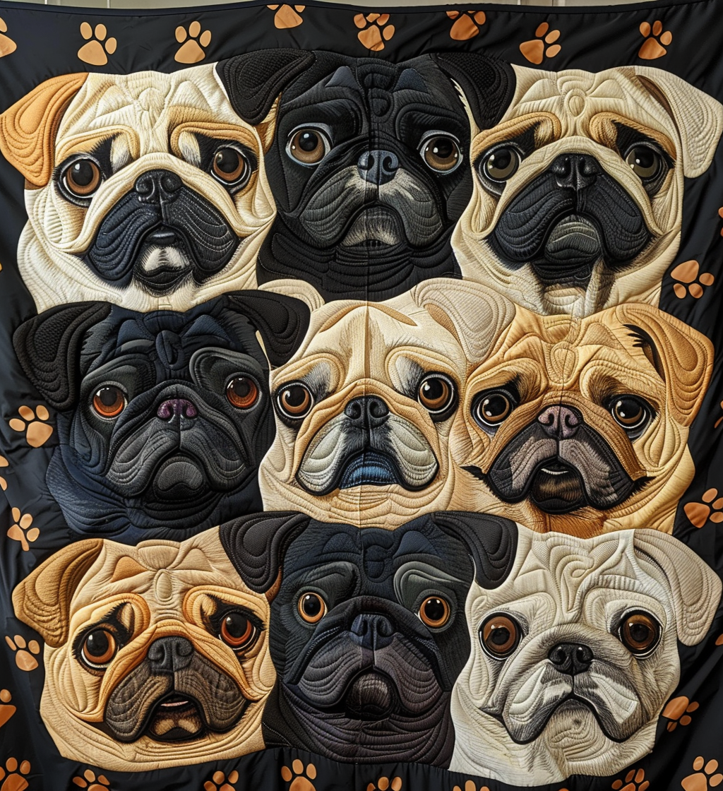 Coperta Galleria Pug Adorabile
