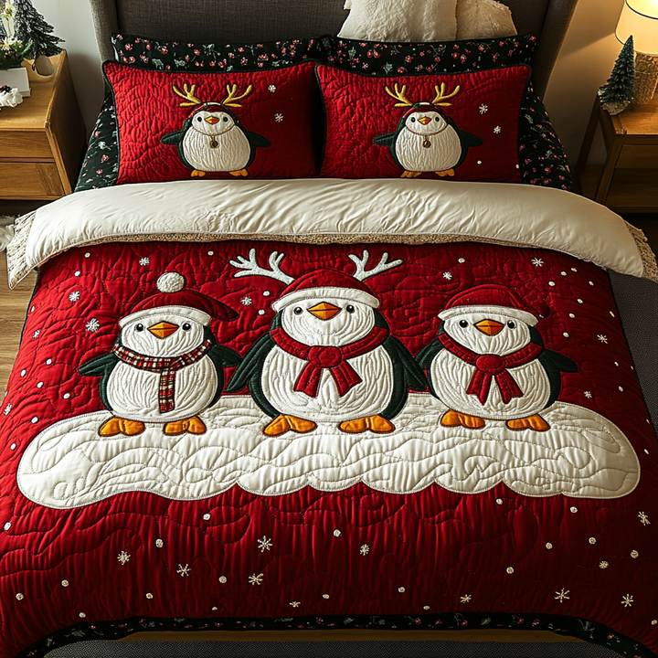 Set di Biancheria da Letto Natalizio 3 Pezzi