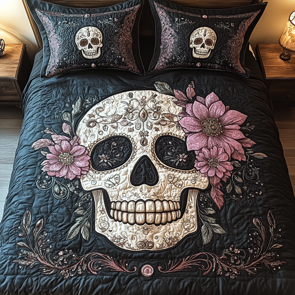 Set di Biancheria da Letto Artistico a 3 Pezzi