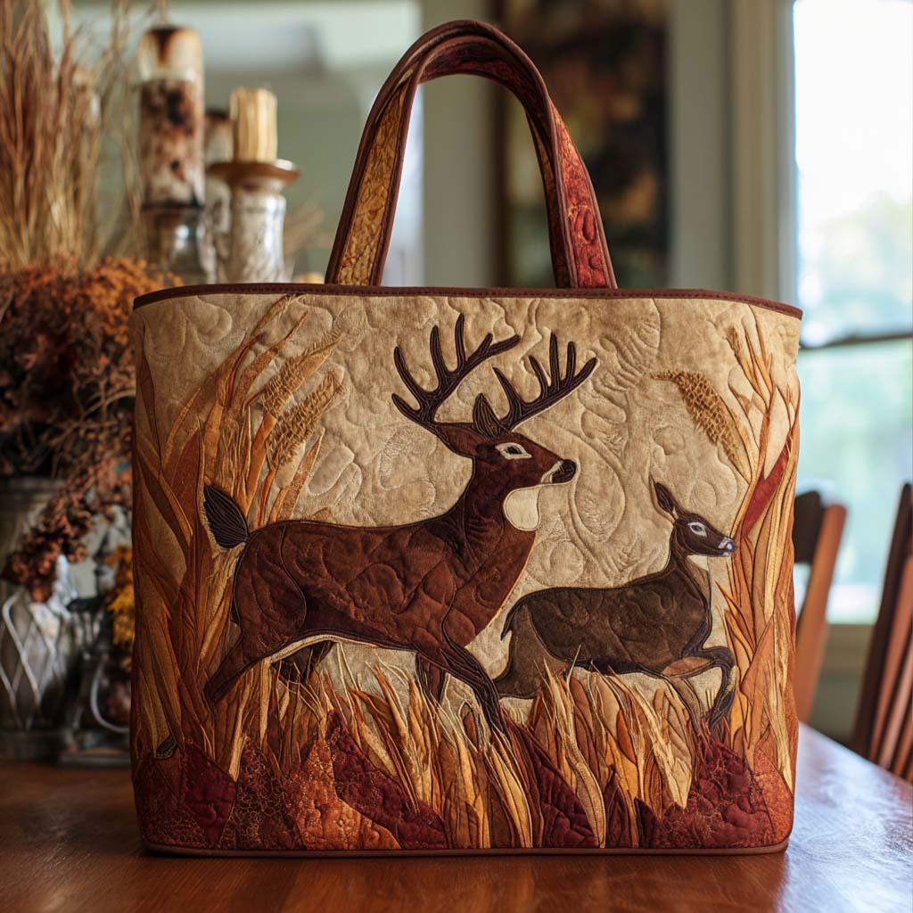 Borsa Tote Autunnale con Cervi