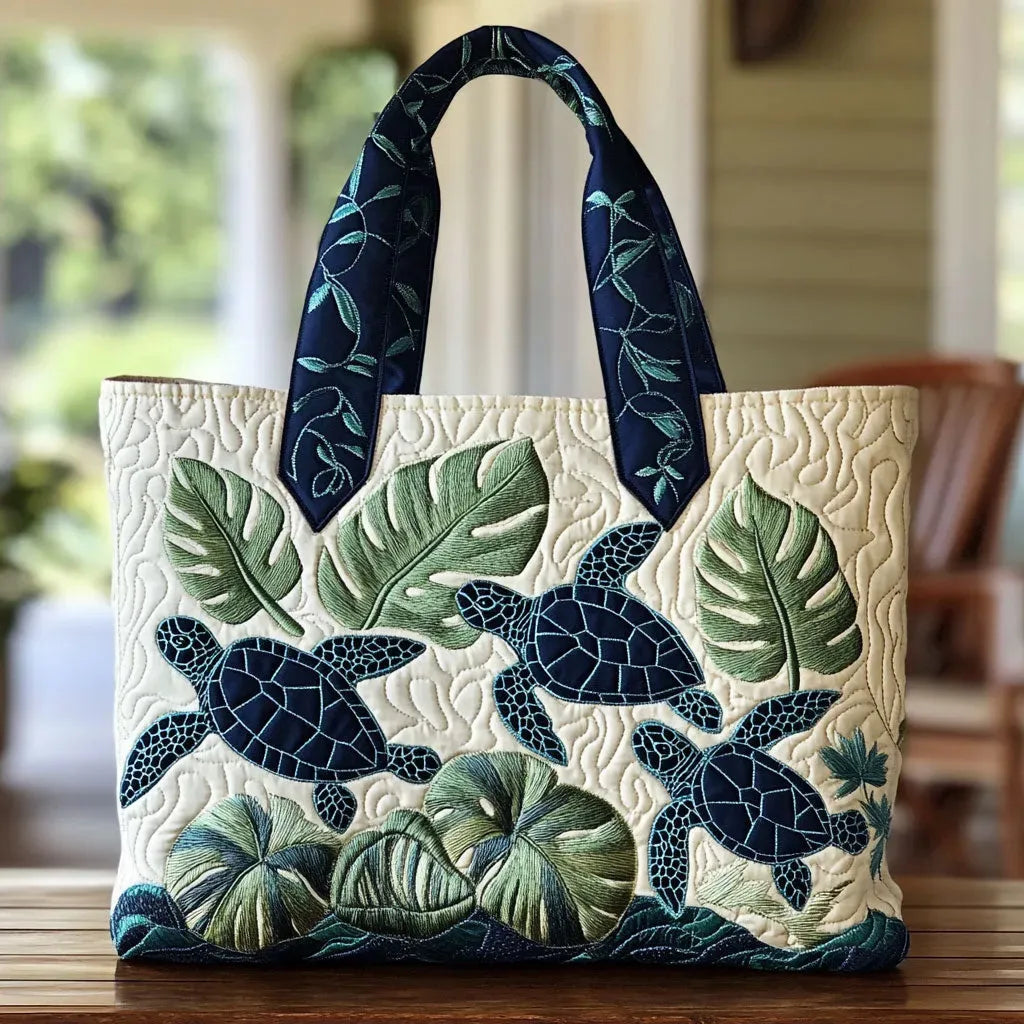 Anneli – Borsa a spalla imbottita con motivo tropicale