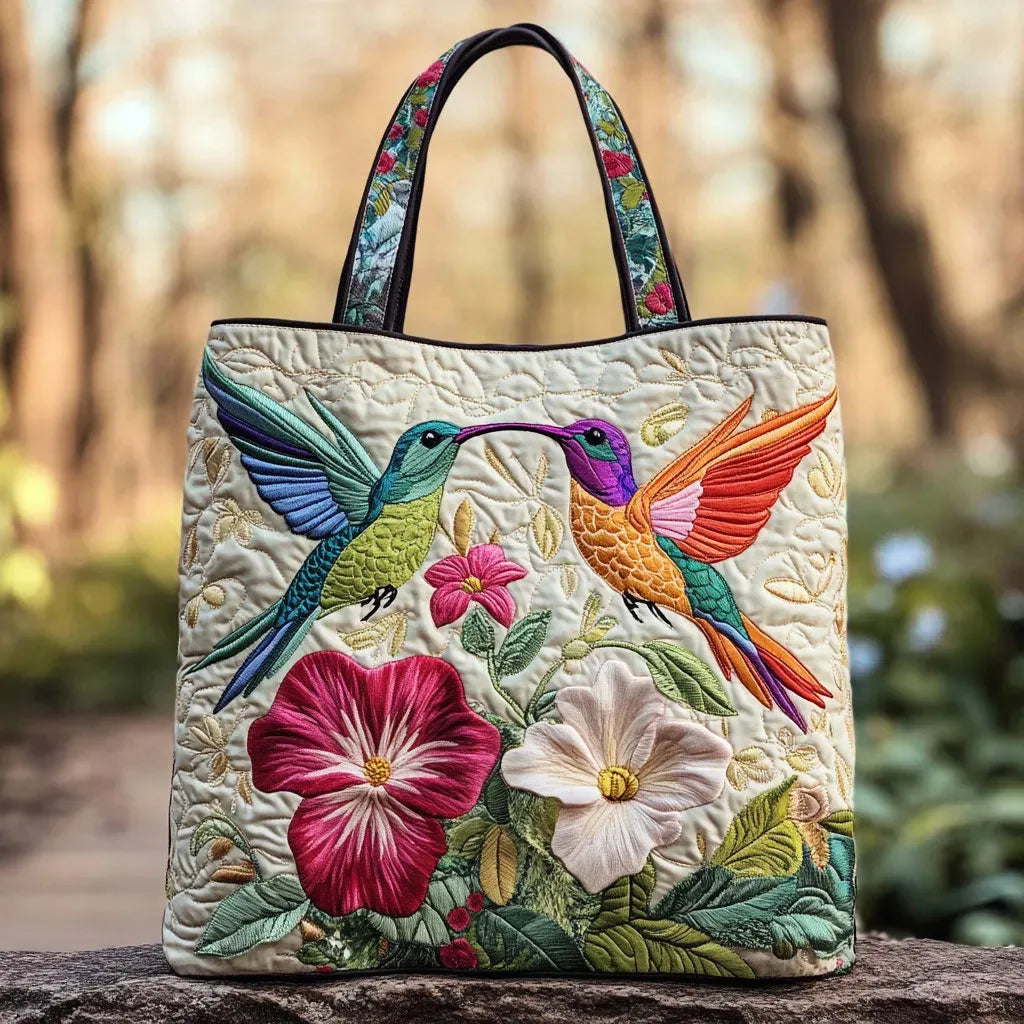 Borsa a Spalla Trapuntata Colibrì