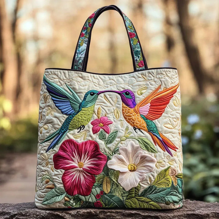 Borsa a Spalla Trapuntata Colibrì