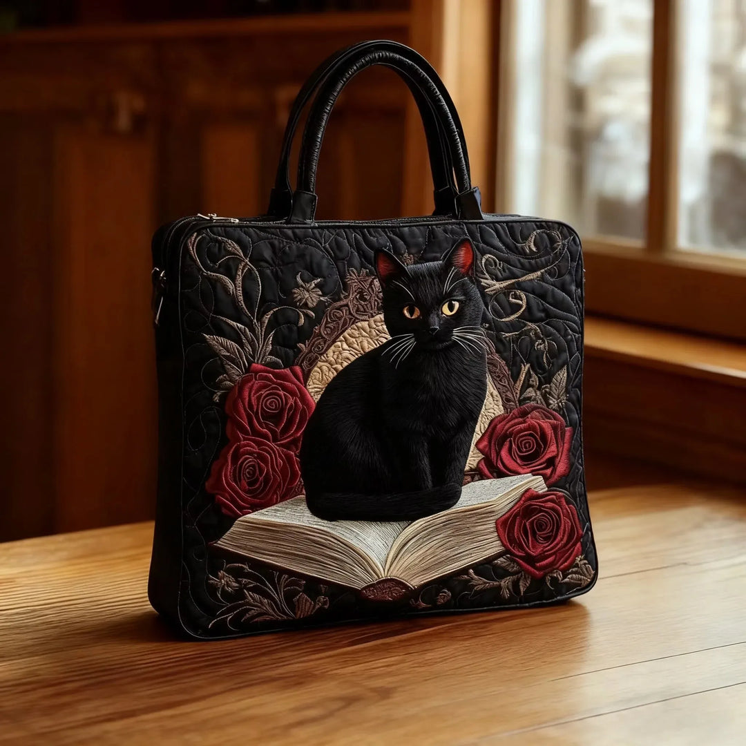 Borsa Tote Trapuntata con Design Paws Scuri