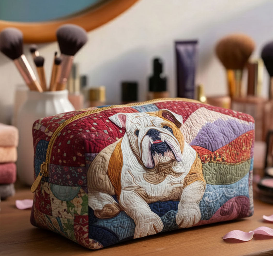 Borsa per il trucco imbottita Bulldog