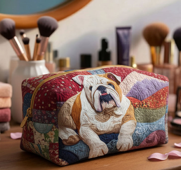 Borsa per il trucco imbottita Bulldog