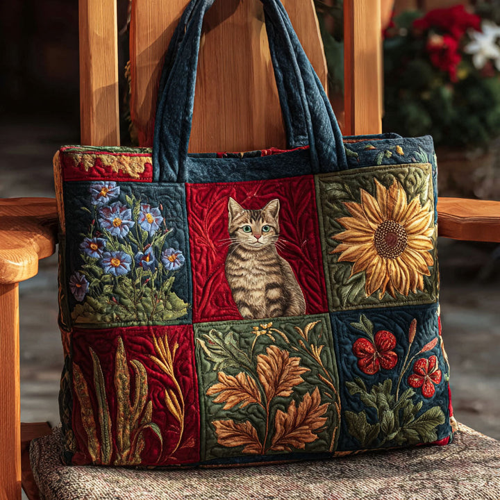 Borsa Tote Cat in Bloom