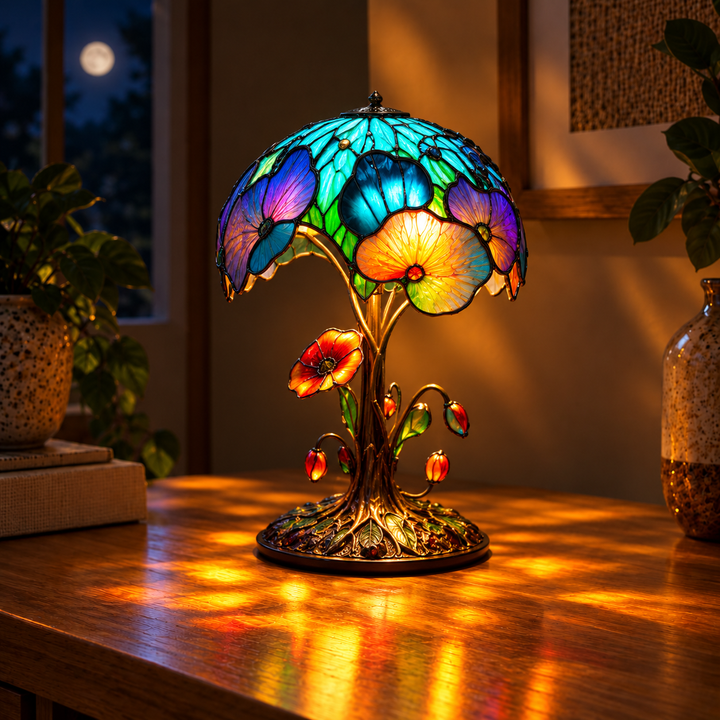 Lampada Floreale a Fungo Boho Chic