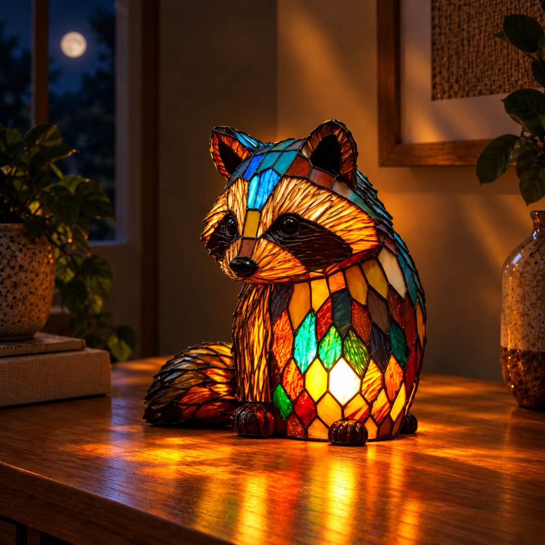 Jackie – Lampada Notturna Incantata a Forma di Procione
