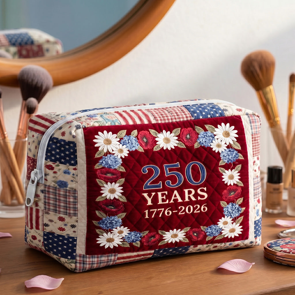 Borsa per Trucco Quilted Freedom