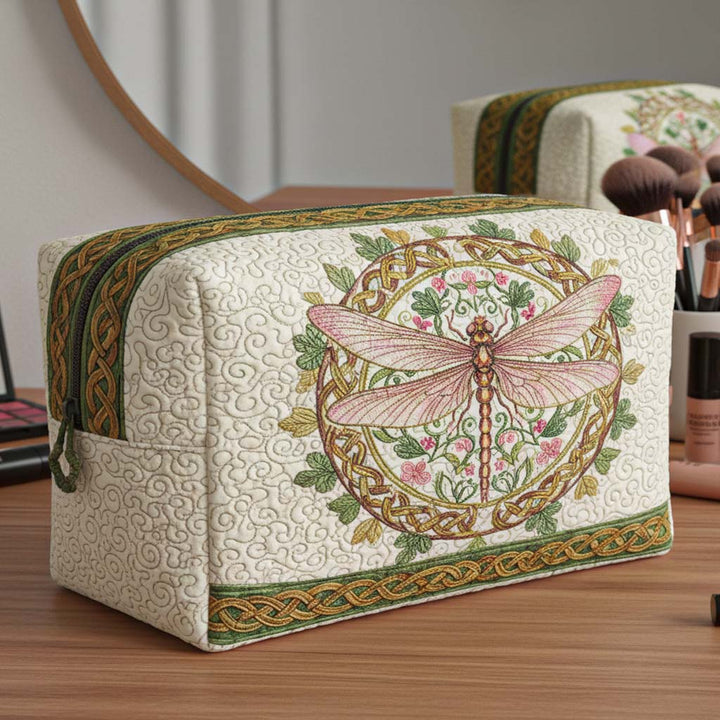 Borsa per Trucco Trapuntata Sogni di Libellula