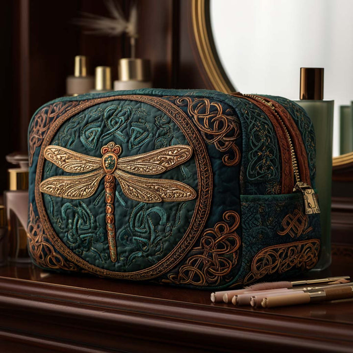 Borsa per trucco trapuntata Dragonfly Serenity