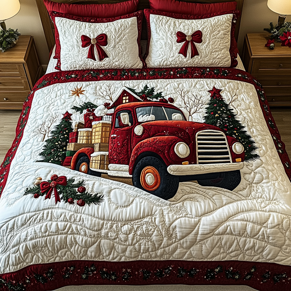 Set di Biancheria da Letto Natalizio 3 Pezzi