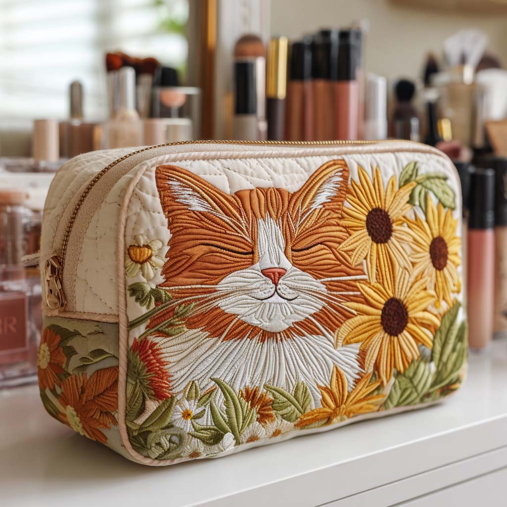 Borsa per Trucco Trapuntata Fluffy Friend