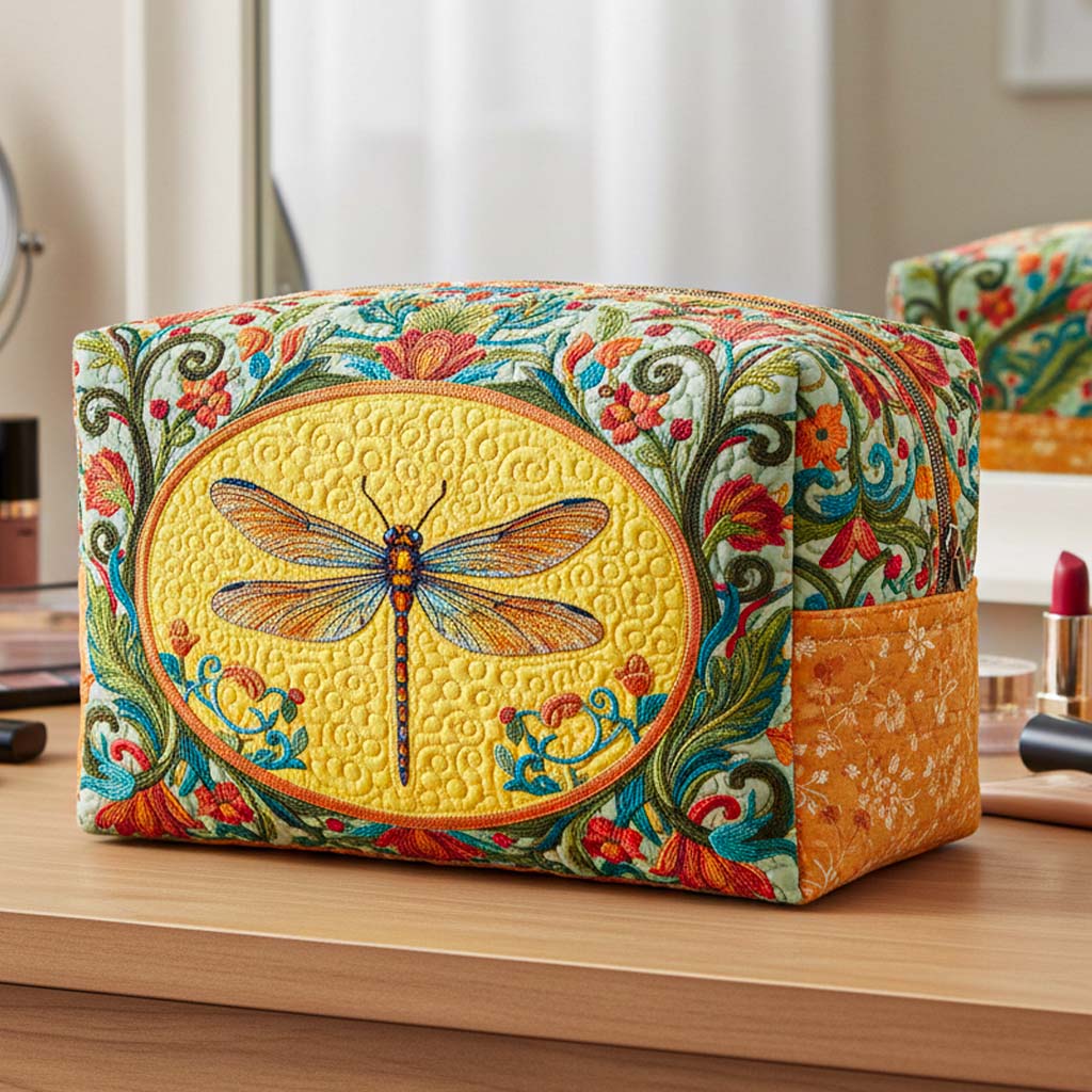 Borsa per Trucco Quilted Freedom Flight