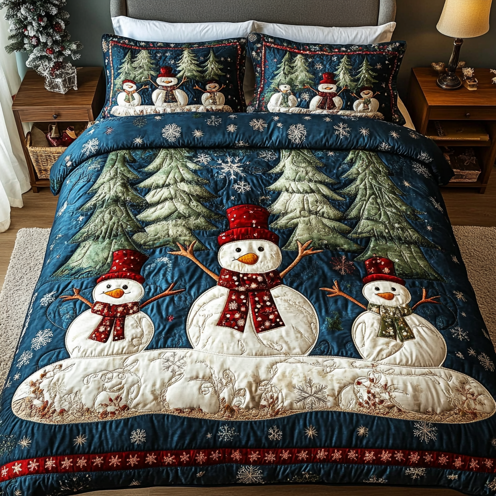 Set di Biancheria da Letto Natalizio 3 Pezzi