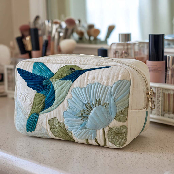 Borsa per Trucco Trapuntata Glitterata
