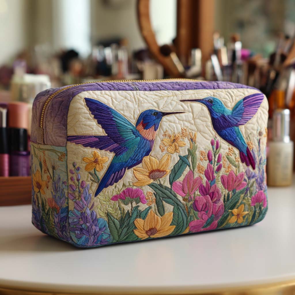 Borsa per Trucco Trapuntata Heartbeat Flutter