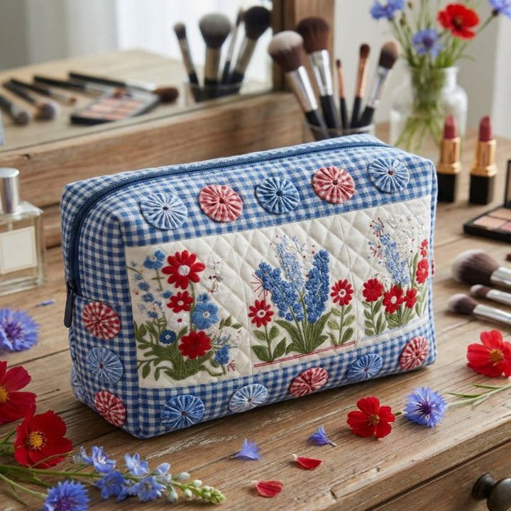 Borsa per Trucco Quilted Heartland Harmony