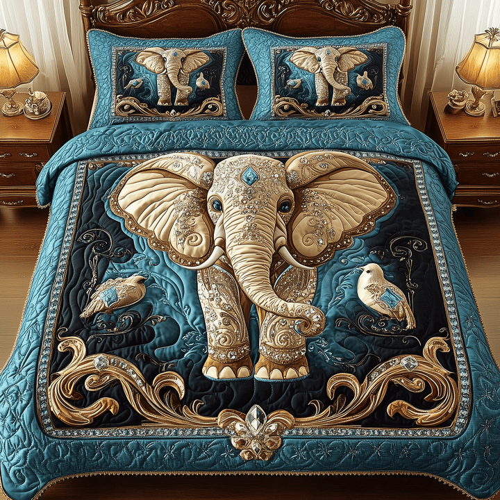 Set di Biancheria da Letto Imperial Elephant 3 Pezzi