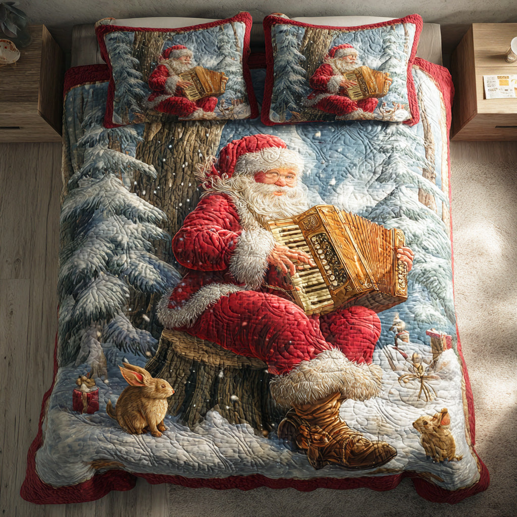 Set di Biancheria da Letto Jolly Red Santa 3 Pezzi