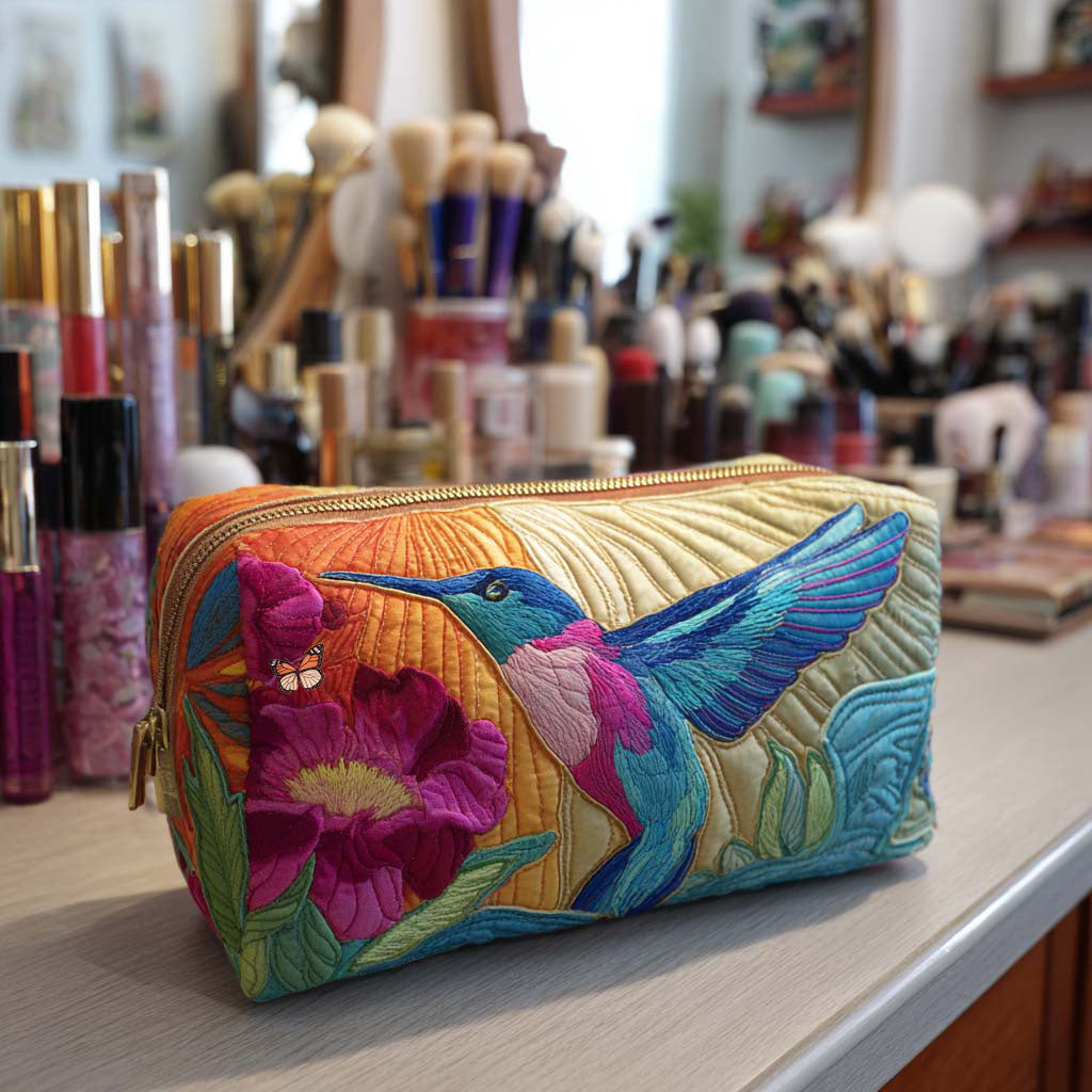 Borsa per Trucco Trapuntata Joyful Flight