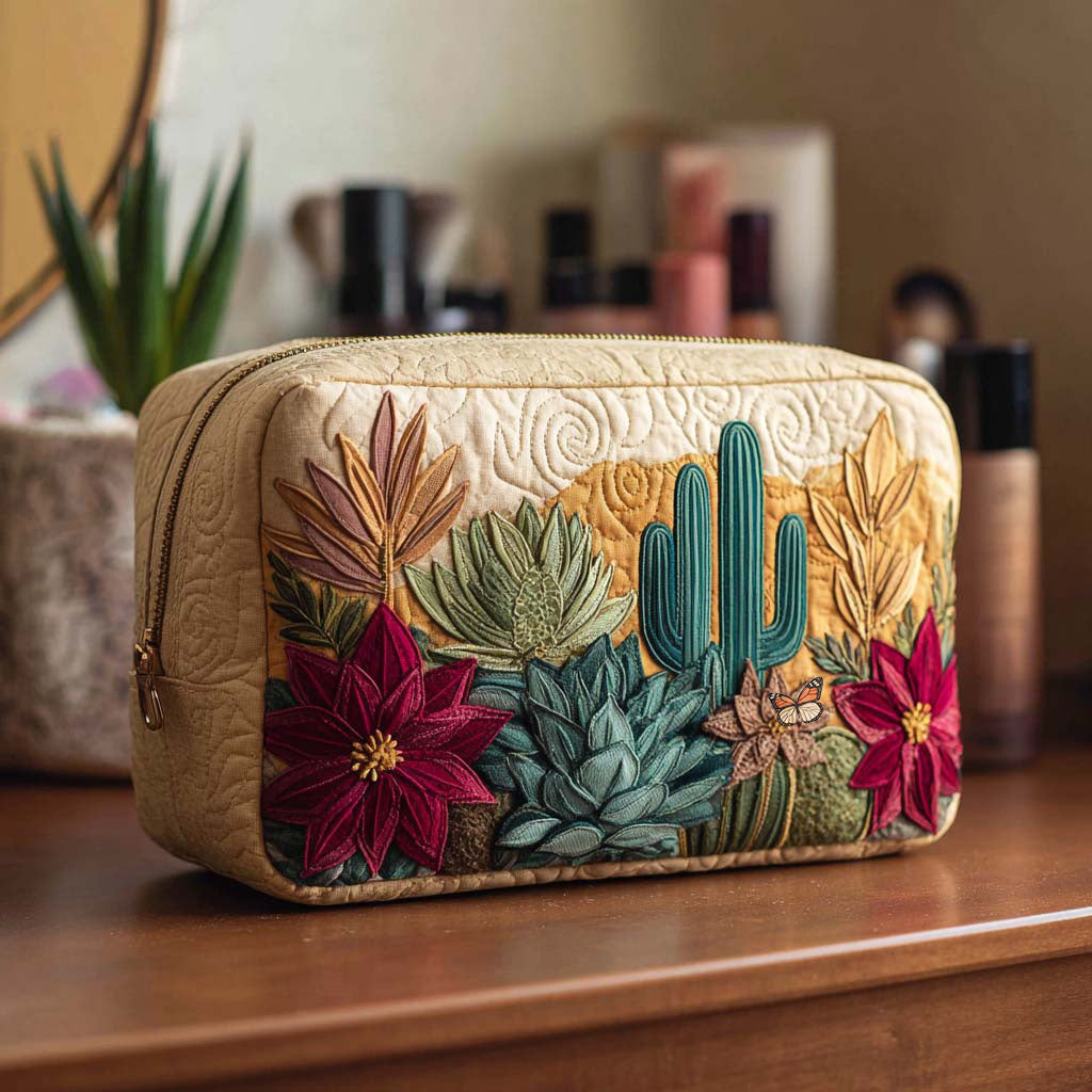 Piccola Borsa per Trucco Trapuntata
