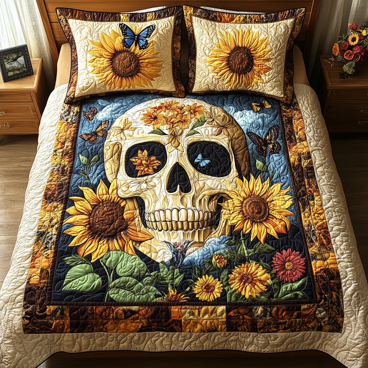 Set di Biancheria da Letto Artistico a 3 Pezzi