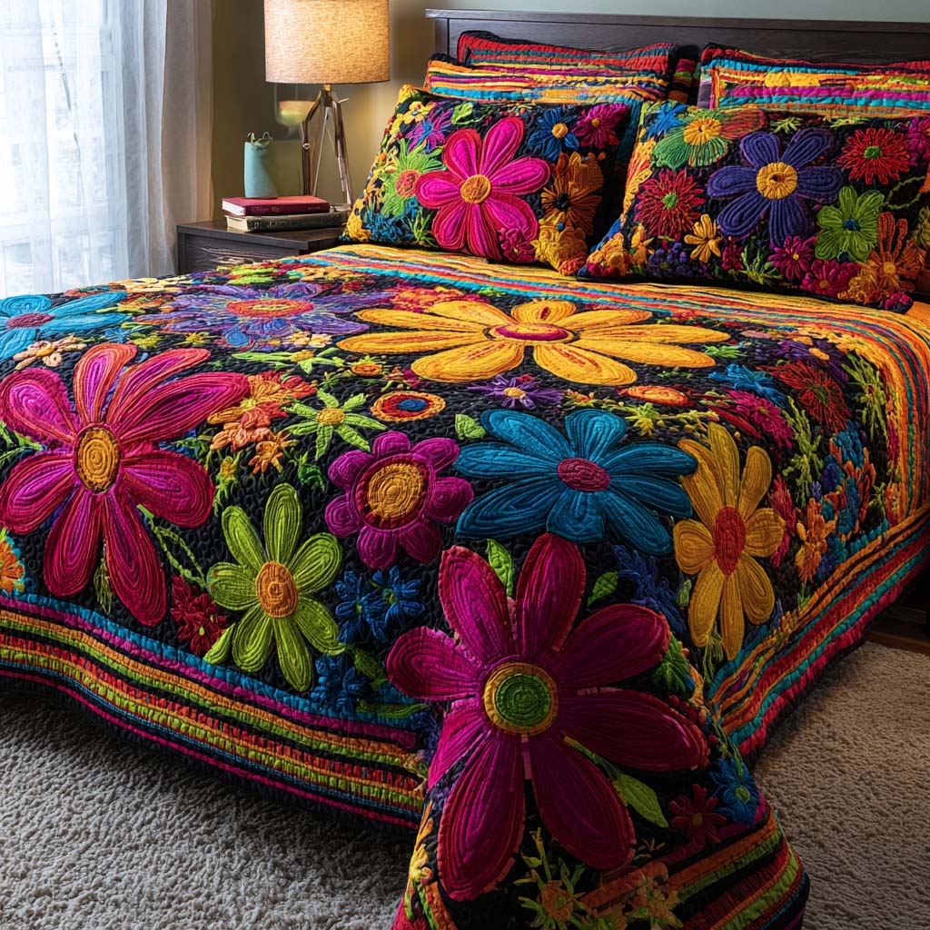 Set di Biancheria da Letto Petal Serene 3 Pezzi